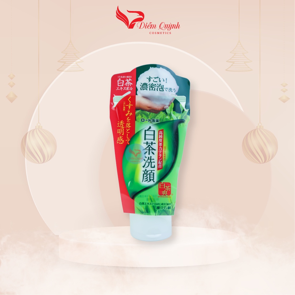 Sữa rửa mặt trà xanh Rohto Shirochasou Nhật Bản 120g