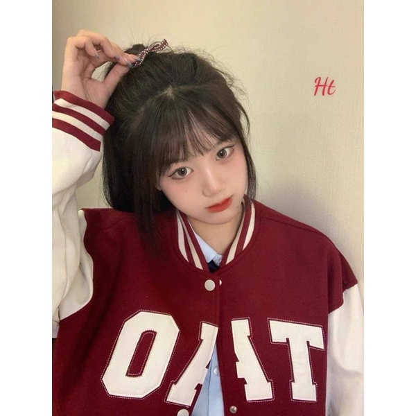 Áo khoác bomber TAO đỏ HT12
