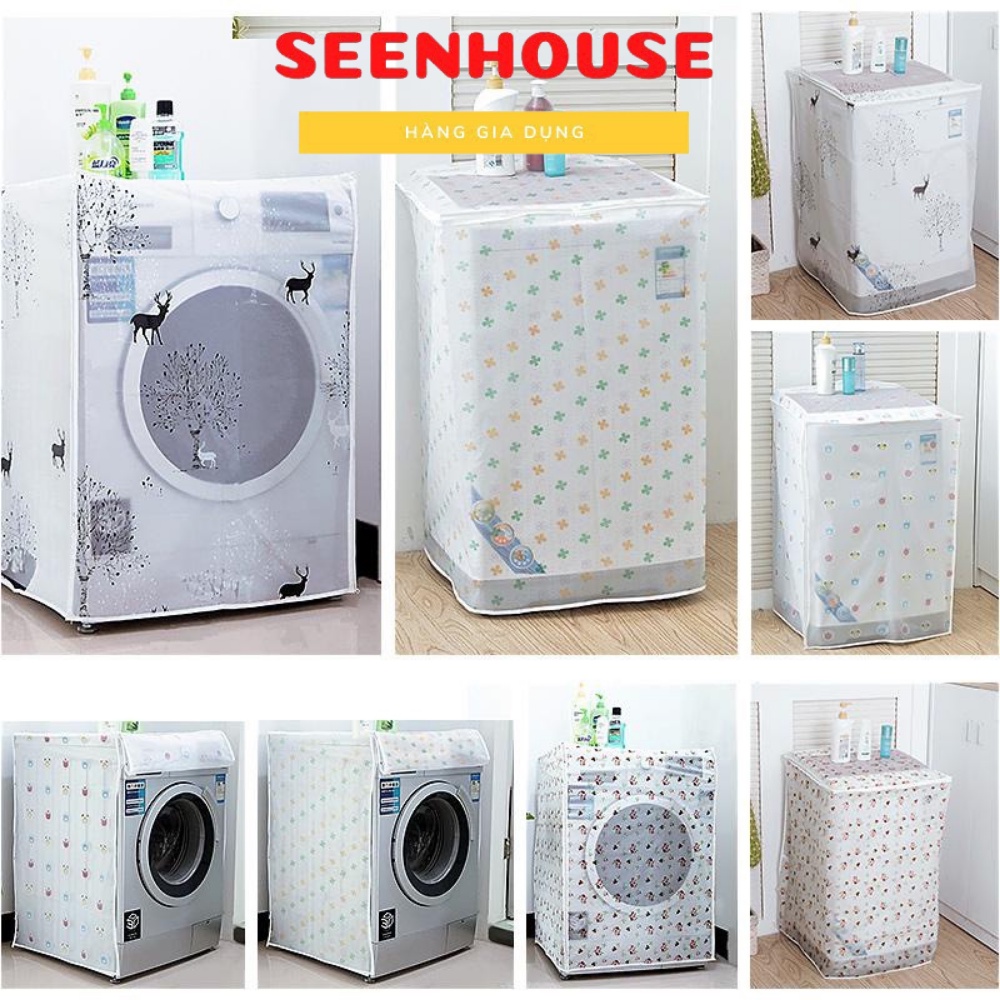 [Mã LIFEHLSALE2 giảm 10% đơn 0Đ] Áo Trùm Máy Giặt Cửa Trên Cửa Trước