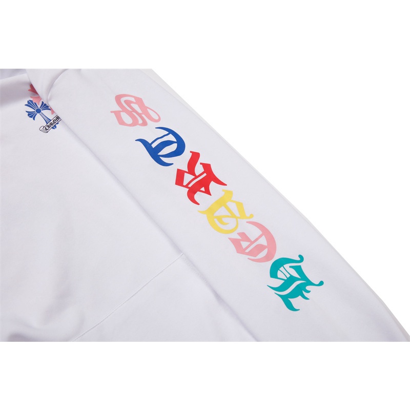 Áo Hoodie Cotton Plus Size M-XXL In Hình Chrome Hearts Cổ Điển Thời Trang Cho Nam Nữ