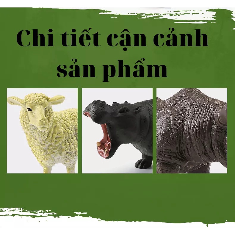 ĐỒ CHƠI MÔ HÌNH ĐỘNG VẬT ĐÁNG YÊU THÍCH THÚ CHO BÉ