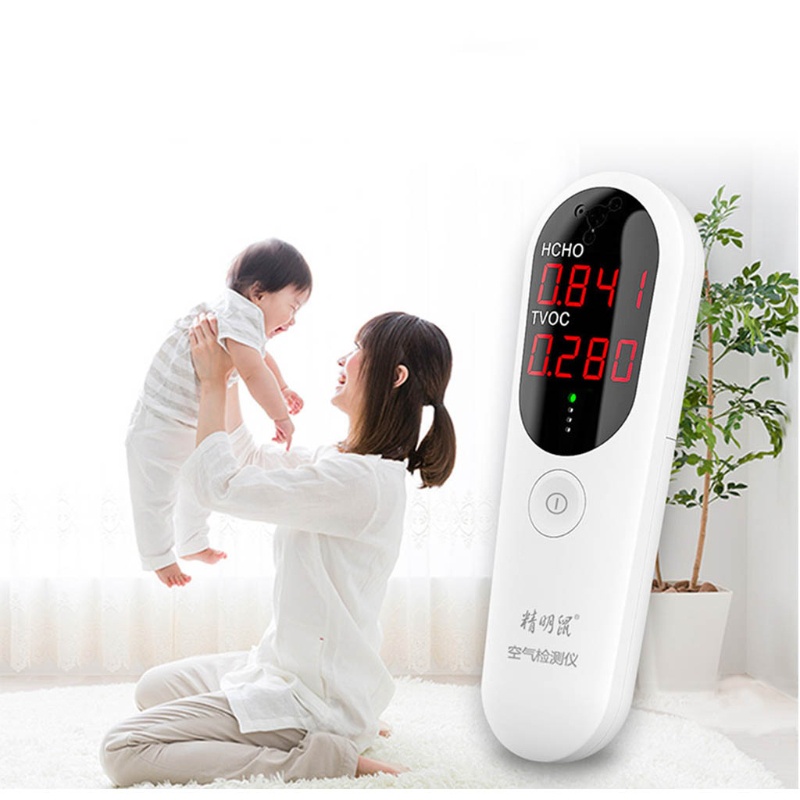 Máy Đo Nồng Độ Formaldehyde Kỹ Thuật Số HCHO TVOC Với Đèn LED Dùng Trong Nhà