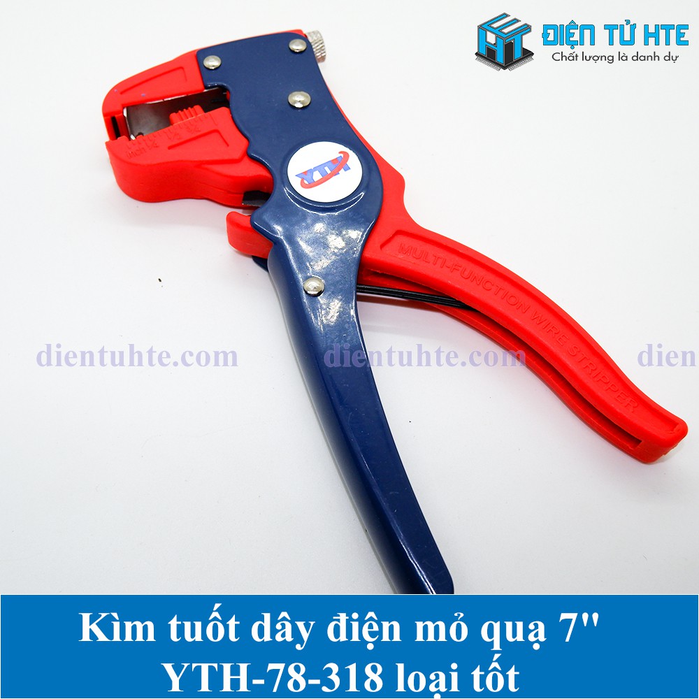 Kìm tuốt dây điện mỏ quạ 7&quot; YTH-78-318 loại tốt