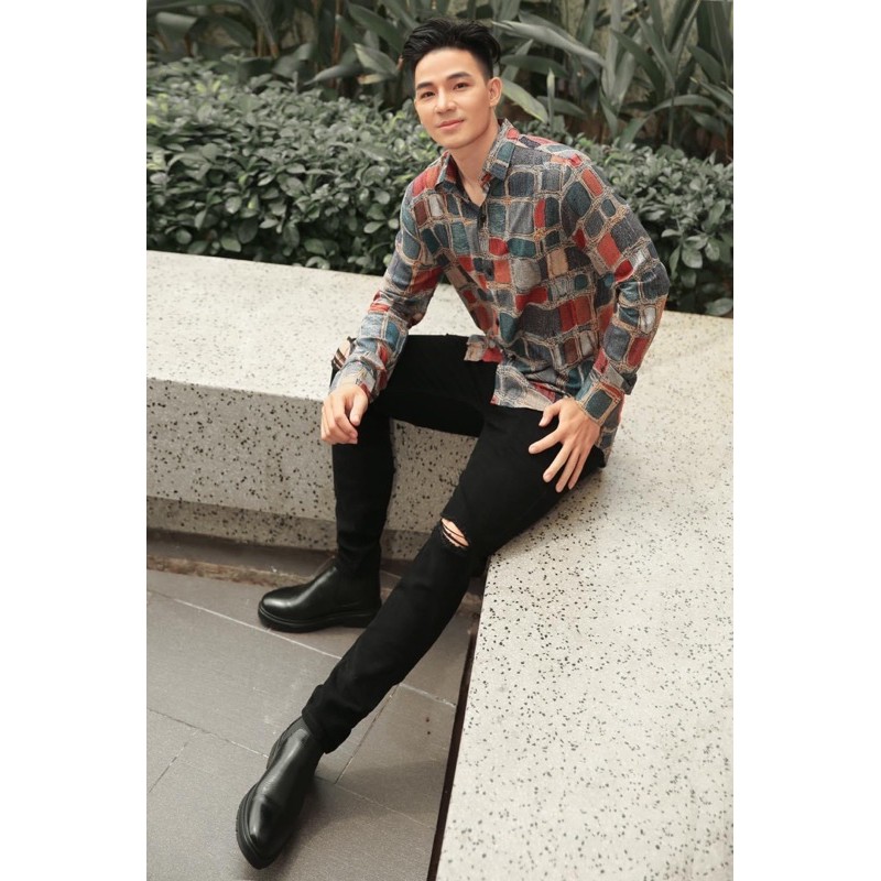 Sơ mi nam dài tay form rộng họa tiết S96 | BigBuy360 - bigbuy360.vn