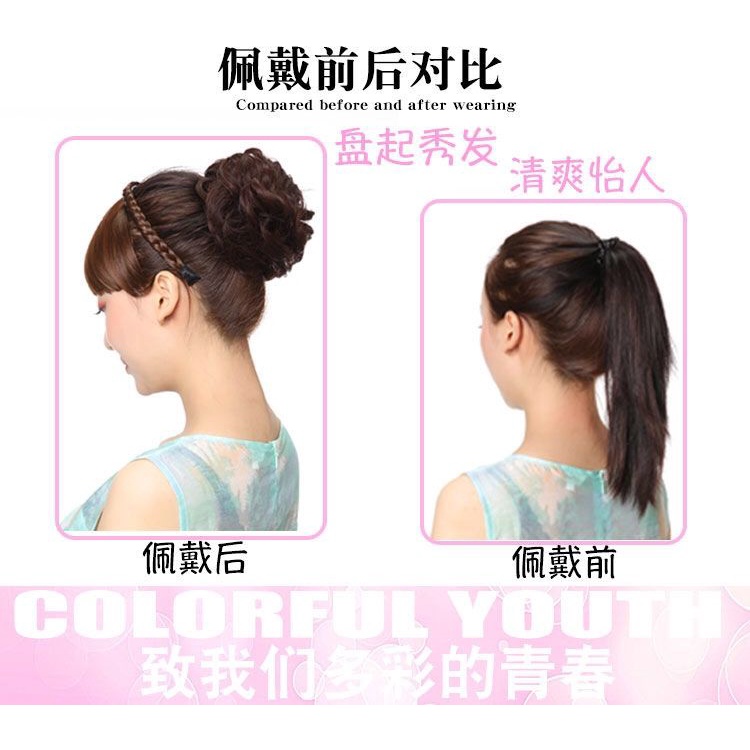 Dây Cột Tóc Cao Su Mềm Mại Hình Bông Hoa Phong Cách Hàn Quốc Cho Nữ