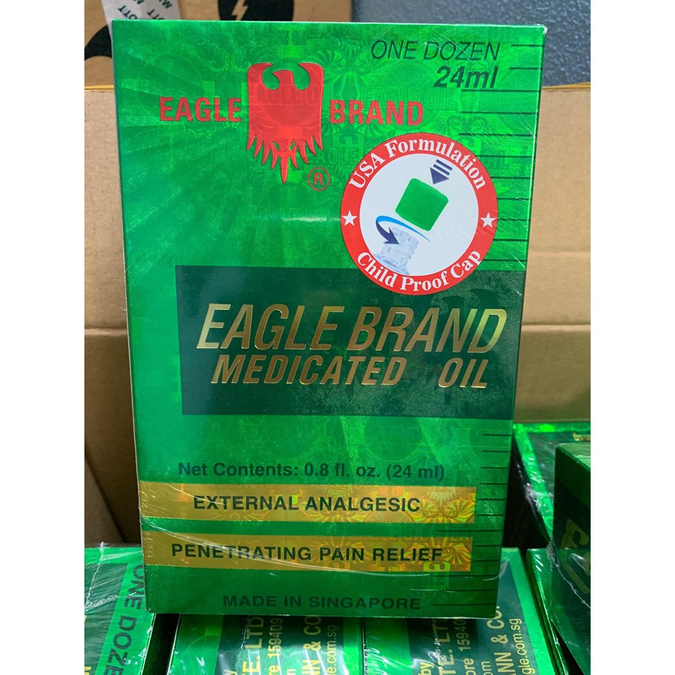 Dầu Gió Xanh Con ó Mỹ Eagle Brand 24ml