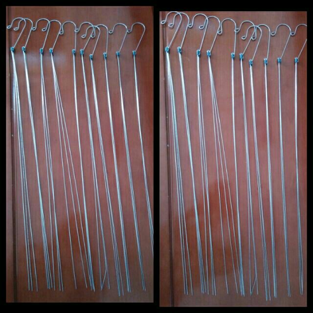 1 móc kẽm 3 dây treo hoa lan dài 70cm