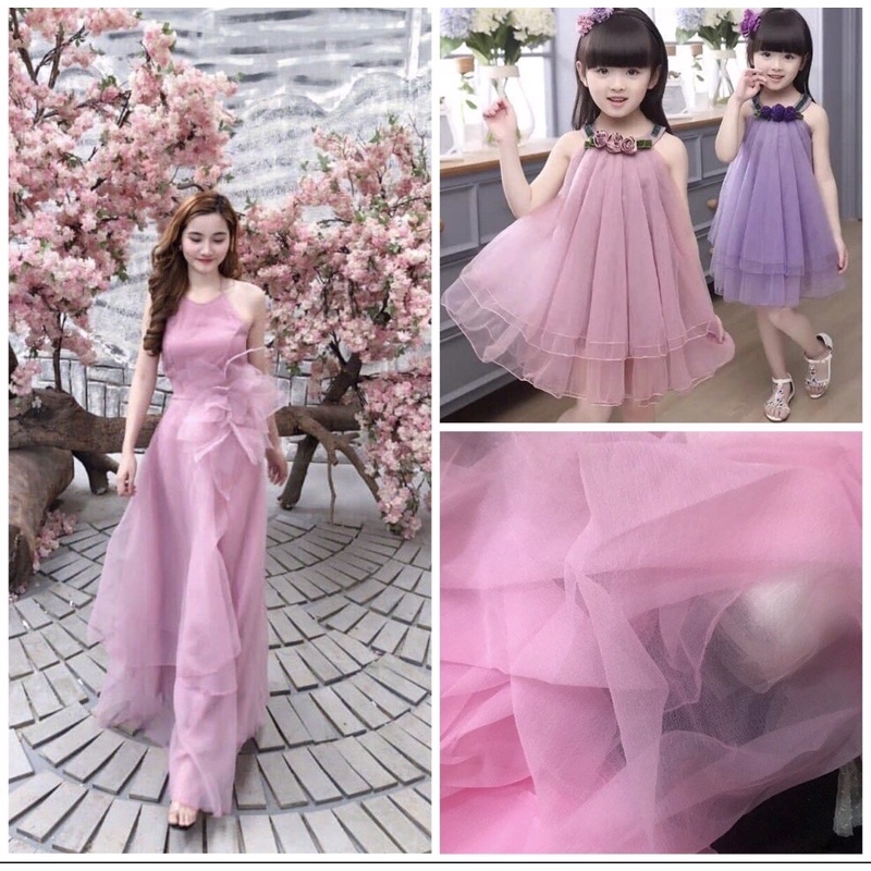 Voan xốp may váy, làm hoa