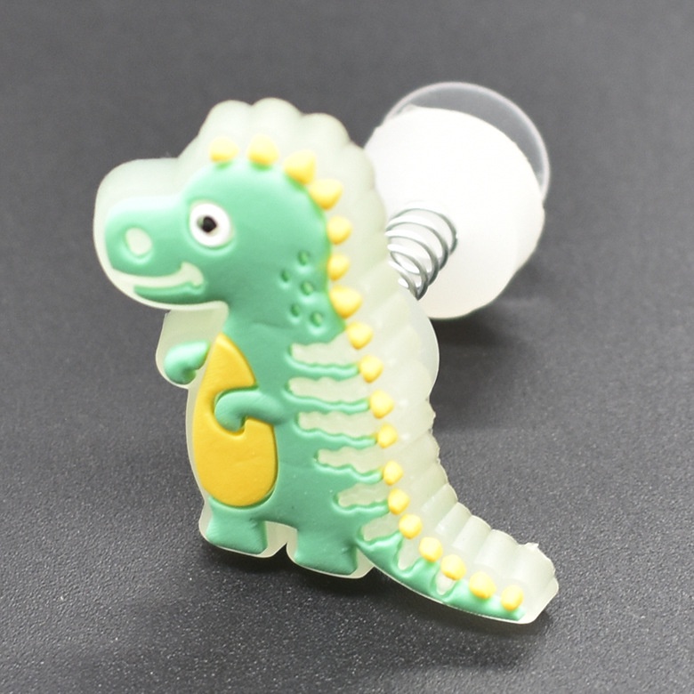 Nút Bấm Hình Khủng Long Nhiều Màu Sắc Trang Trí Giày crocs Jibbitzpins diy