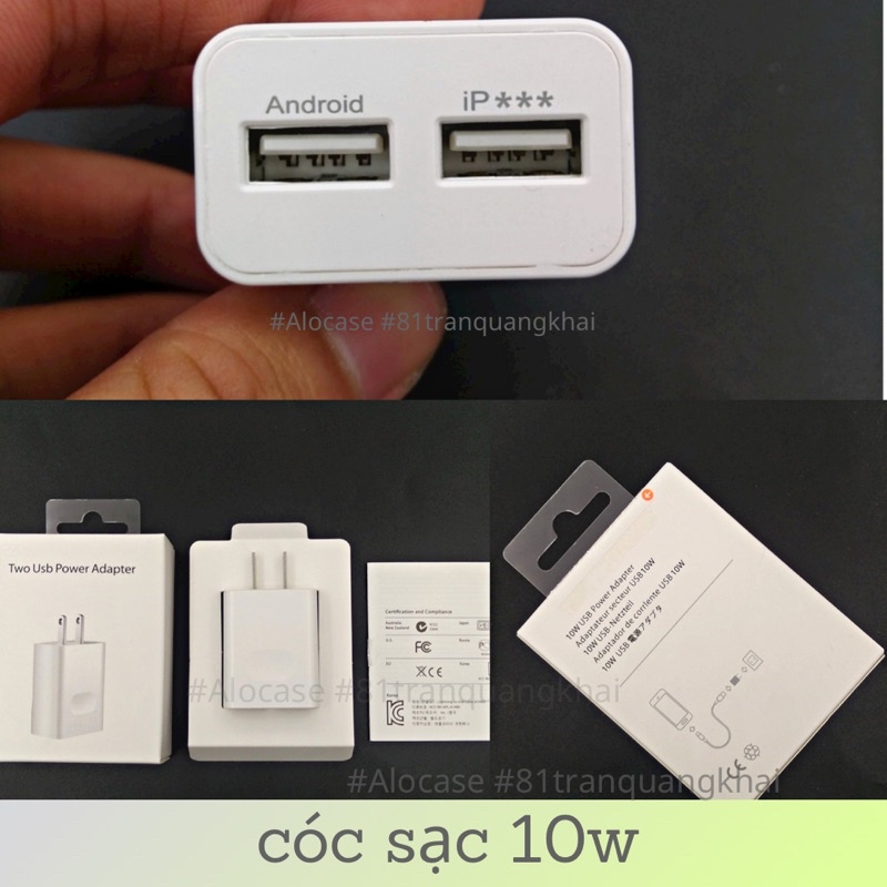 Sạc Nhanh 2 cổng 5V/ 2A 10W