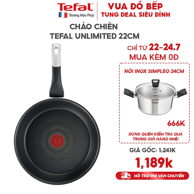 Chảo chiên Tefal Unlimited 22cm