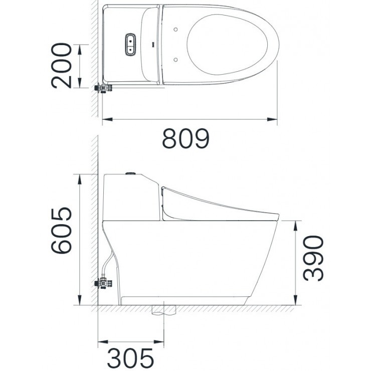 Bồn Cầu INAX AC-1032VN một khối Nắp êm Aqua Ceramic (ảnh thật)