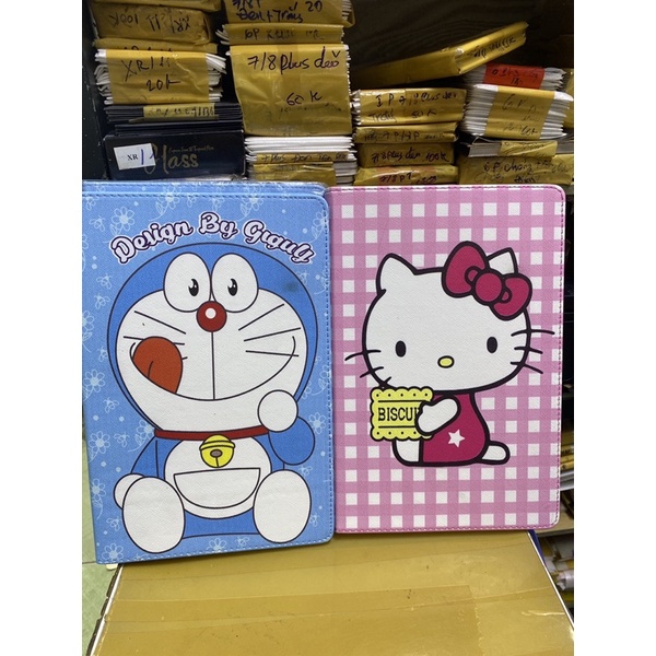 Bao da máy tính bảng Samsung S6/ T865 hình kitty ; Doẻmon thời trang