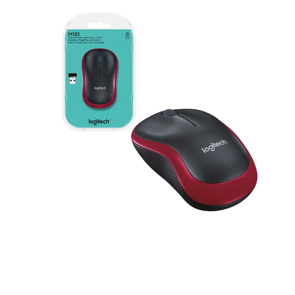 Chuột Không Dây Logitech M185 - Hàng Chính Hãng