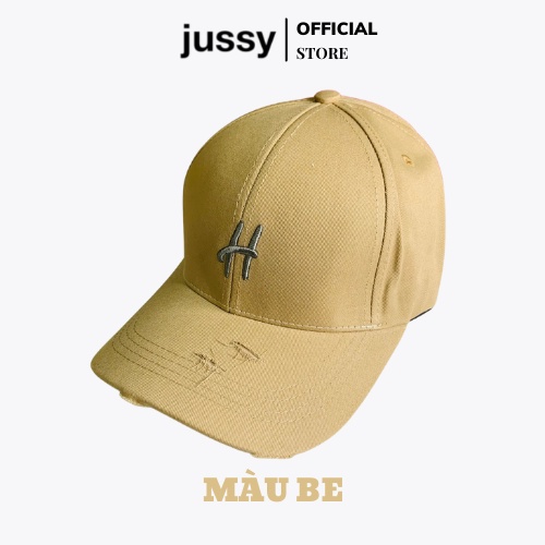 Mũ Lưỡi Trai Chữ H Nón Kết Nam Nữ Jussy Fashion Phong Cách Unisex Form Cứng Nhiều Màu Hot Trend