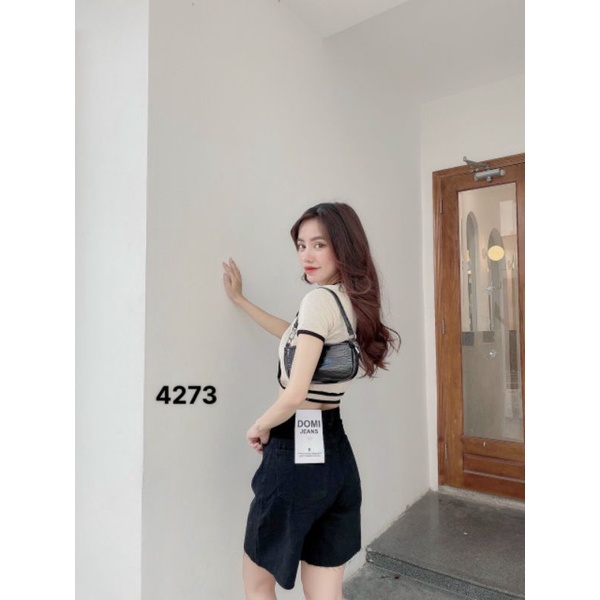 Quần Ngố Nữ Chất Bò mềm - Lưng cao Unisex