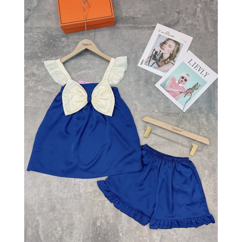 [Siêu Hot] Đồ Ngủ Cao Cấp 🍀 Bộ Hai Dây Cánh Tiên Lụa Tằm Thái Chất Liệu Mát Lịm MS03 | BigBuy360 - bigbuy360.vn