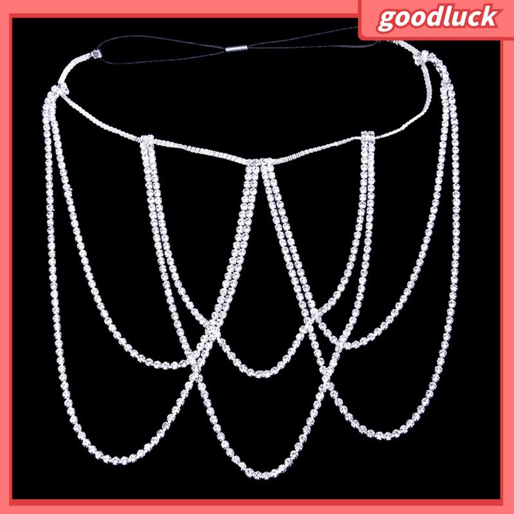 Goodluck| Chuỗi Vòng Đeo Đùi Nhiều Lớp Lấp Lánh Quyến Rũ Cho Nữ