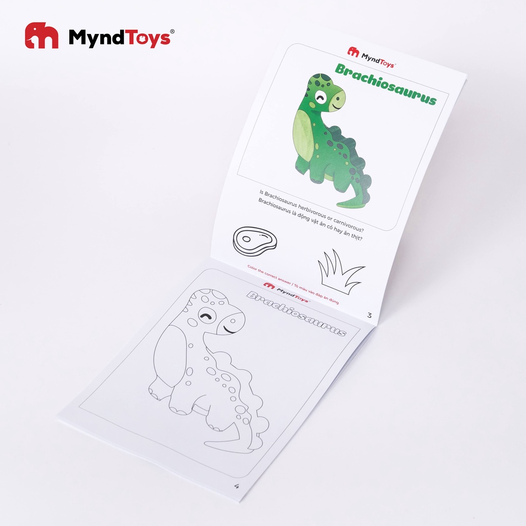 Đồ Chơi Xếp Hình MyndToys Go Up! Puzzle Level 4 - Dino Series S Dành Cho Bé Trên 4 Tuổi
