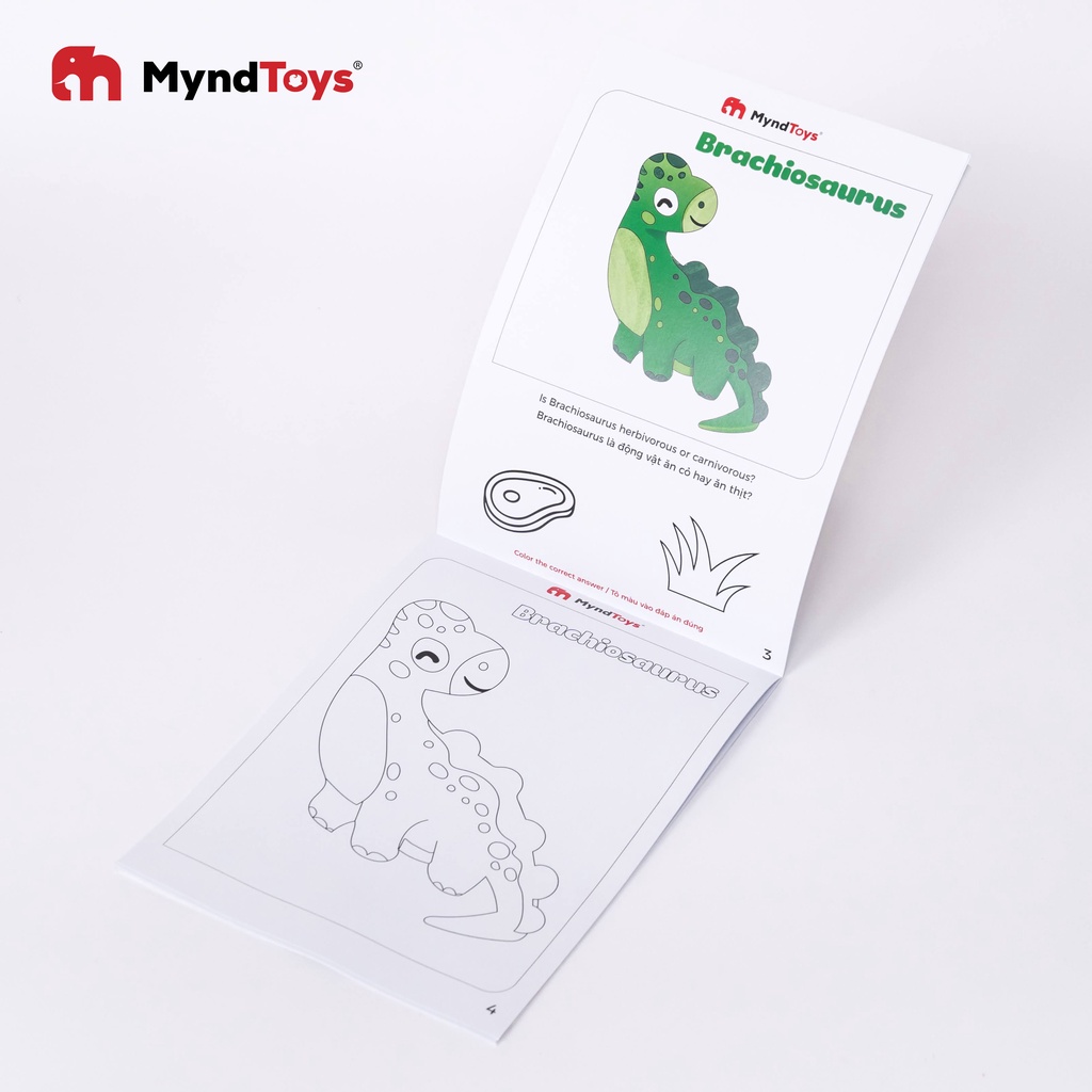 Đồ Chơi Giáo Dục MyndToys Xếp Hình Go Up! Puzzle Level 4 - Dino Series F Cho Bé 4 Tuổi