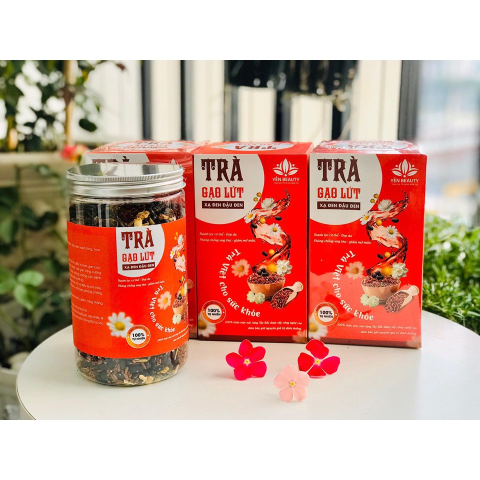 COMBO 02 TRÀ GẠO LỨT ĐẬU ĐEN XẠ ĐEN
