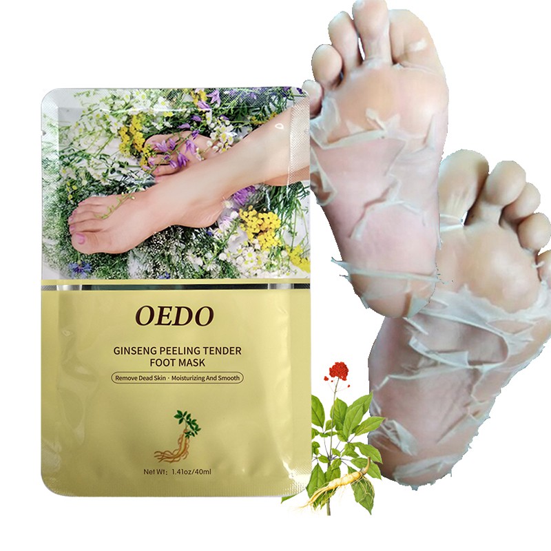 Set 2 mặt nạ ủ da chân OEDO thành phần tự nhiên loại bỏ lớp da khô cứng làm sáng da chân