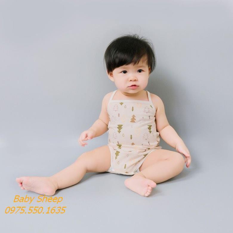 Quần áo sơ sinh 0-24 tháng ORGANIC bộ body 2 dây cho bé sơ sinh 100% COTTON HỮU CƠ TỰ NHIÊN siêu đáng yêu