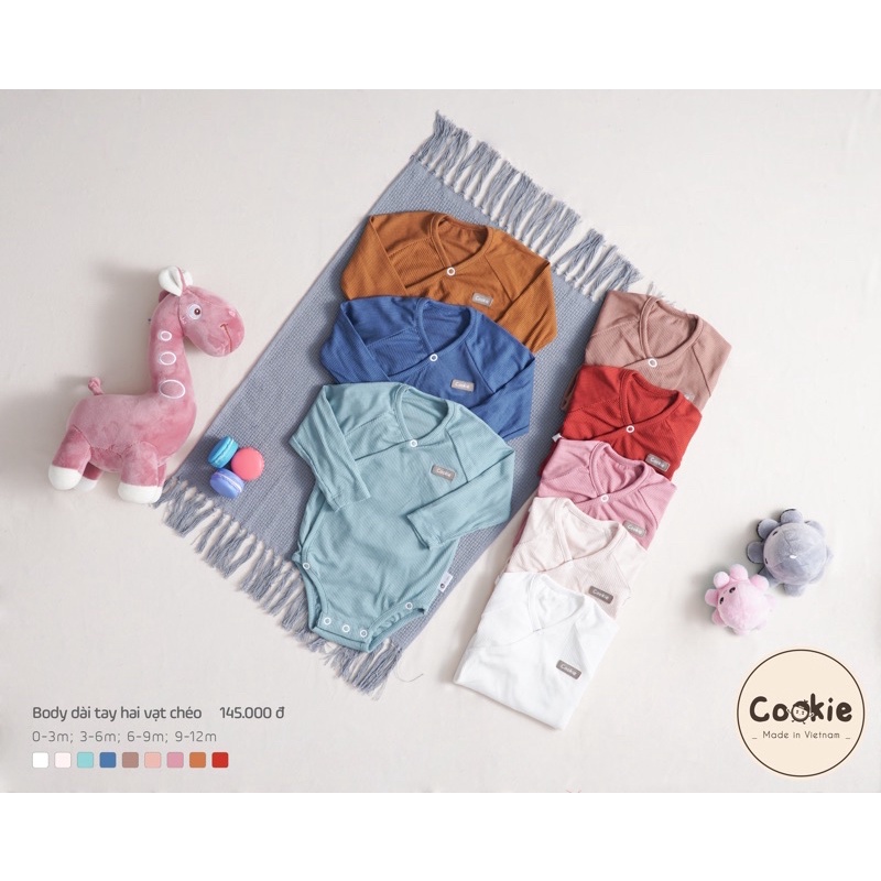 COOKIE - Bodysuit dài tay vạt chéo