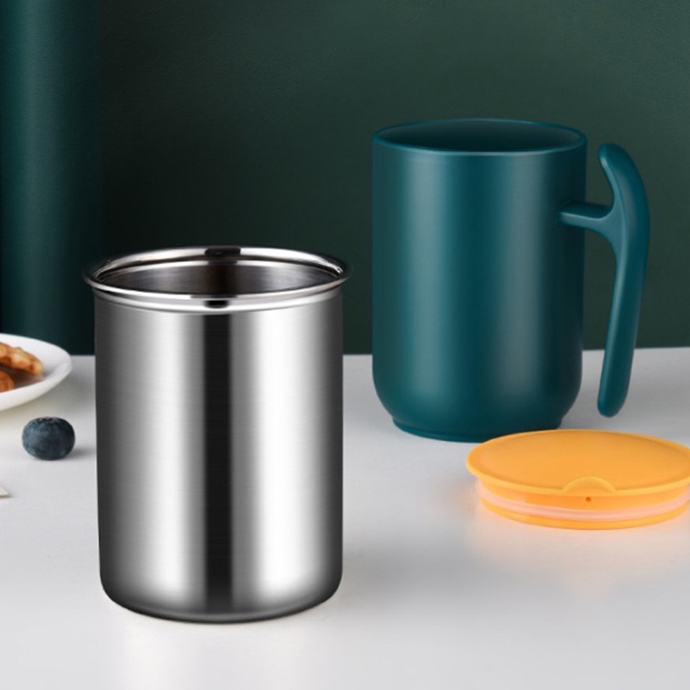 Cốc Nước Giữ Nhiệt Bằng Thép Không Gỉ Có Tay Cầm 500ml
