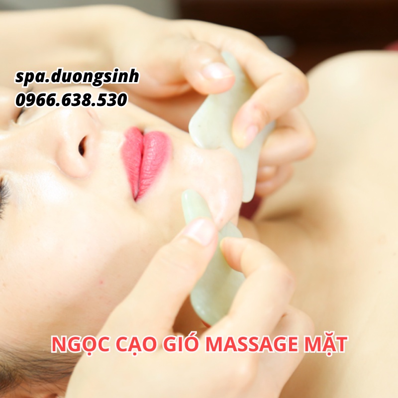 Ngọc Cạo Gió Mặt, Ngọc Massage Mặt, Ngọc Mát Xa Thon Gọn Mặt Spa Dưỡng Sinh