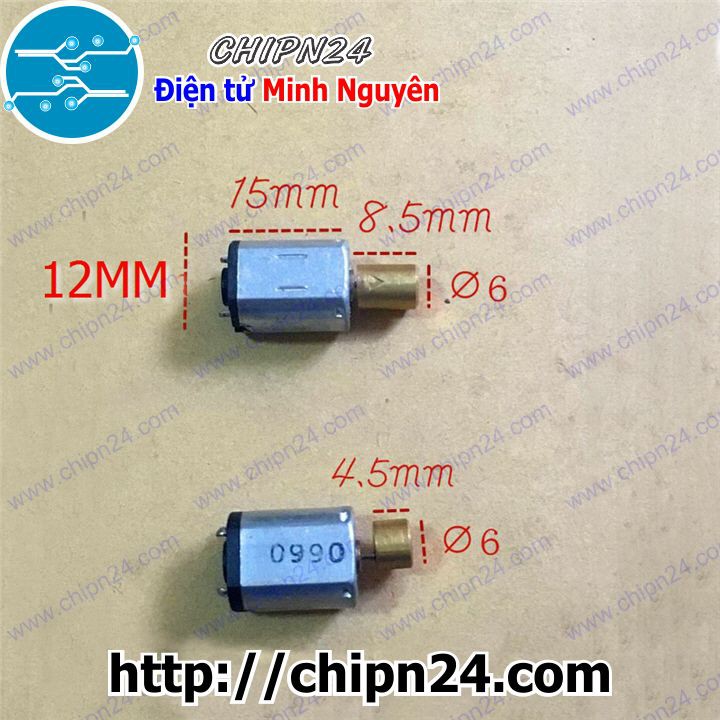 [1 CÁI] (F95) Động cơ rung V6 N20 12x15mm 1.5-3V