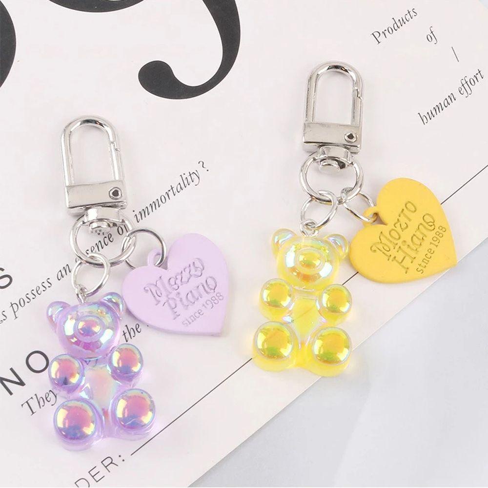 Móc Khóa Hình Gấu Nhiều Màu Sắc Dễ Thương