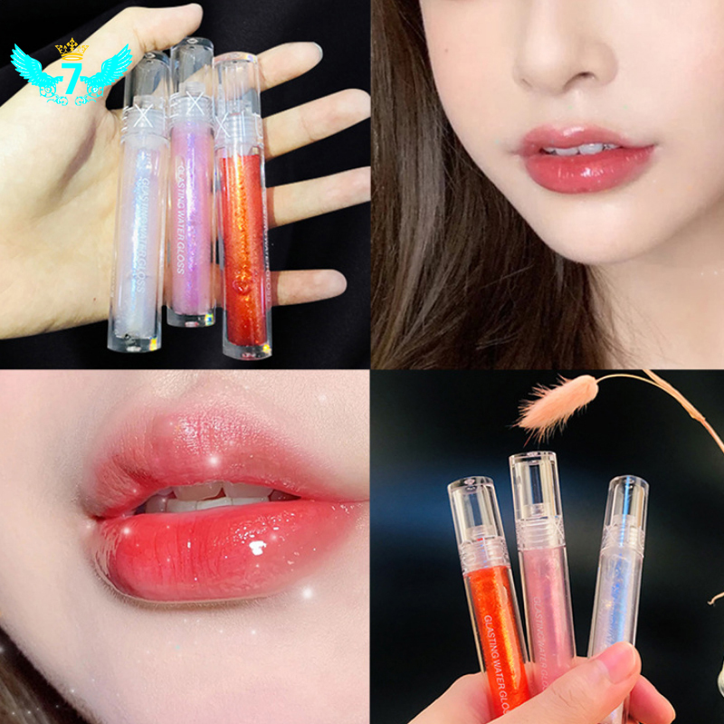 (Hàng Mới Về) Son Bóng Trong Suốt Dưỡng Ẩm Môi Không Màu