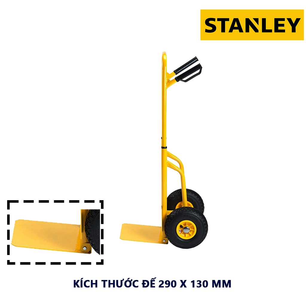 Xe đẩy hàng 2 bánh STANLEY SXWTD-FT520 có thể gấp gọn, tải trọng 120kg, hợp kim thép bền chắc - chính hãng - xsafe