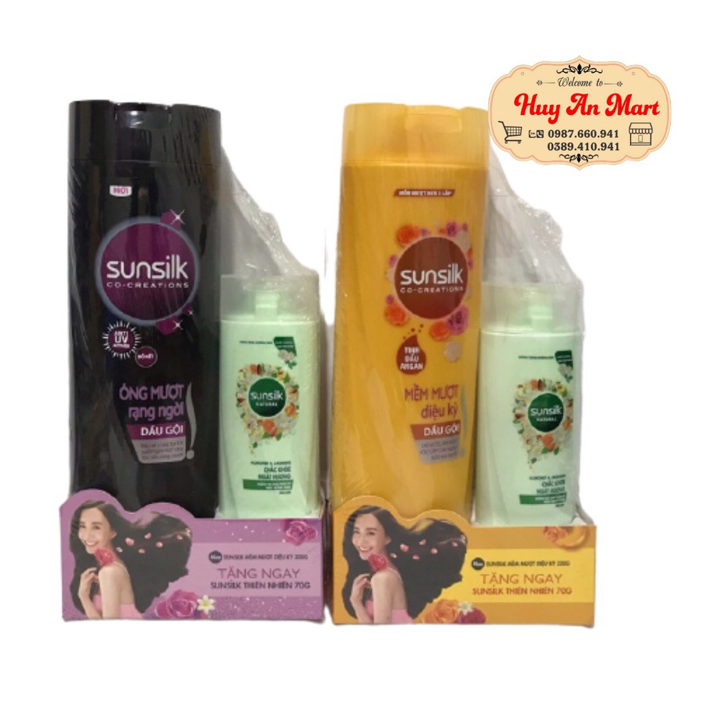 ⚡MUA 1 TẶNG 1⚡ Dầu gội  đầu Sunsilk 320gr tặng dầu gội 70g hương hoa thiên nhiên chắc khỏe ngát hương  hàng việt nam