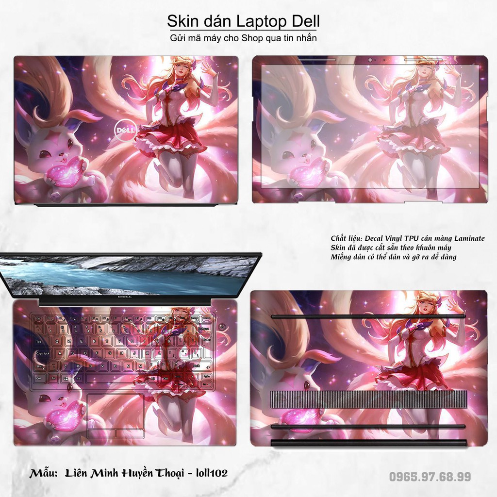 Skin dán Laptop Dell in hình Liên Minh Huyền Thoại nhiều mẫu 15 (inbox mã máy cho Shop)