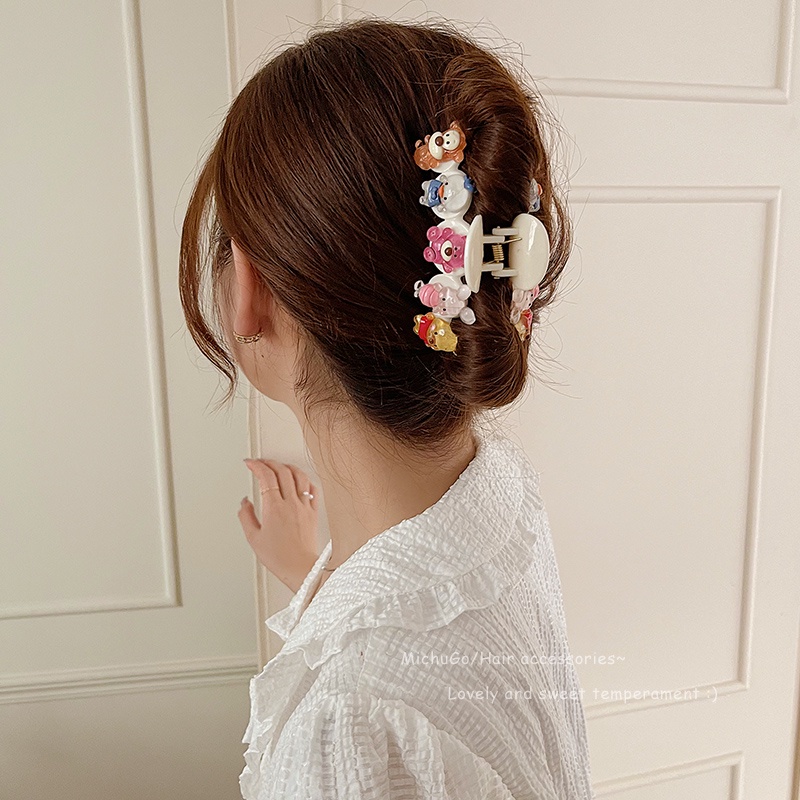 Kẹp Tóc Hình Cá Mập Cỡ Lớn Dễ Thương Thời Trang Mùa Hè Cho Bạn Gái