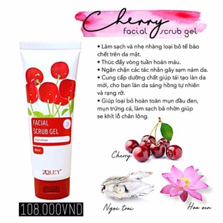 Tẩy tế bào chết cherry giành cho da mặt