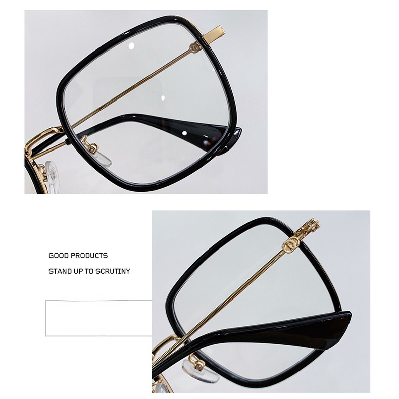 Mắt Kính Chống Ánh Sáng Xanh Gọng Lớn Phong Cách retro Mới Cho Nam Nữ