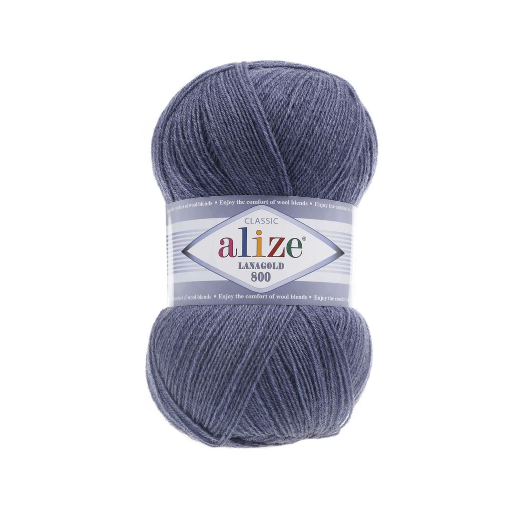 Cuộn len ấm Alize Lanagold 800 đan móc khăn, áo ấm