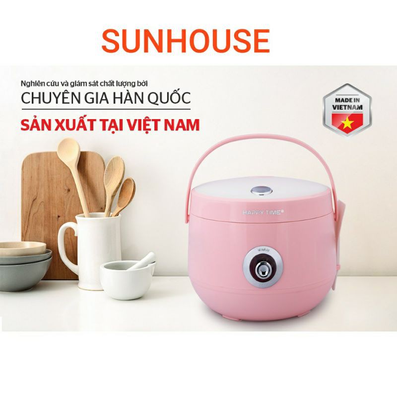 Nồi cơm điện 1.8lit sunhouse HAPPYTIME HTD8521P