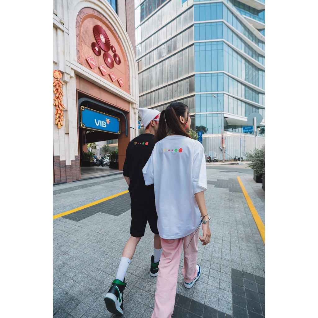 Grimm DC Áo tay ngắn In tư // Trắng