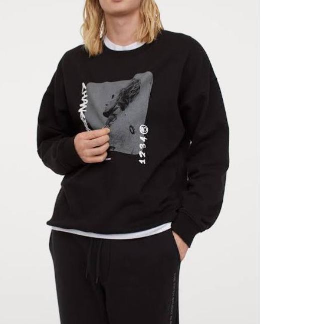 Áo Thun Đen Cổ Tròn (Nly-1272) H & M | Hnm Bieber