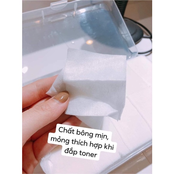 Bông tẩy trang Olibear 1000 miếng Nhật Bản - 100% cotton