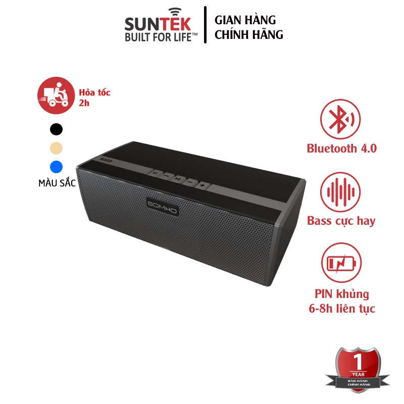 Loa Bluetooth Không Dây SUNTEK S323 - Công suất 10W - Bảo hành chính hãng 12 tháng