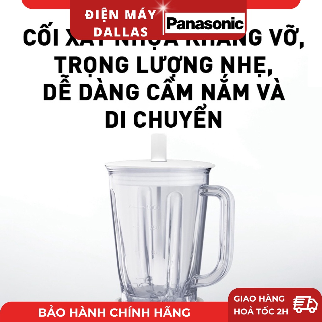 Máy xay sinh tố Panasonic MX-EX1001WRA - Công suất 450W - 1L - Lưỡi dao thép không gỉ