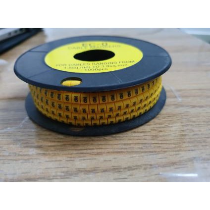 Đánh Dấu Dây Cáp Điện EC0 EC1 EC2 EC3 ECJ cuộn 1000 số