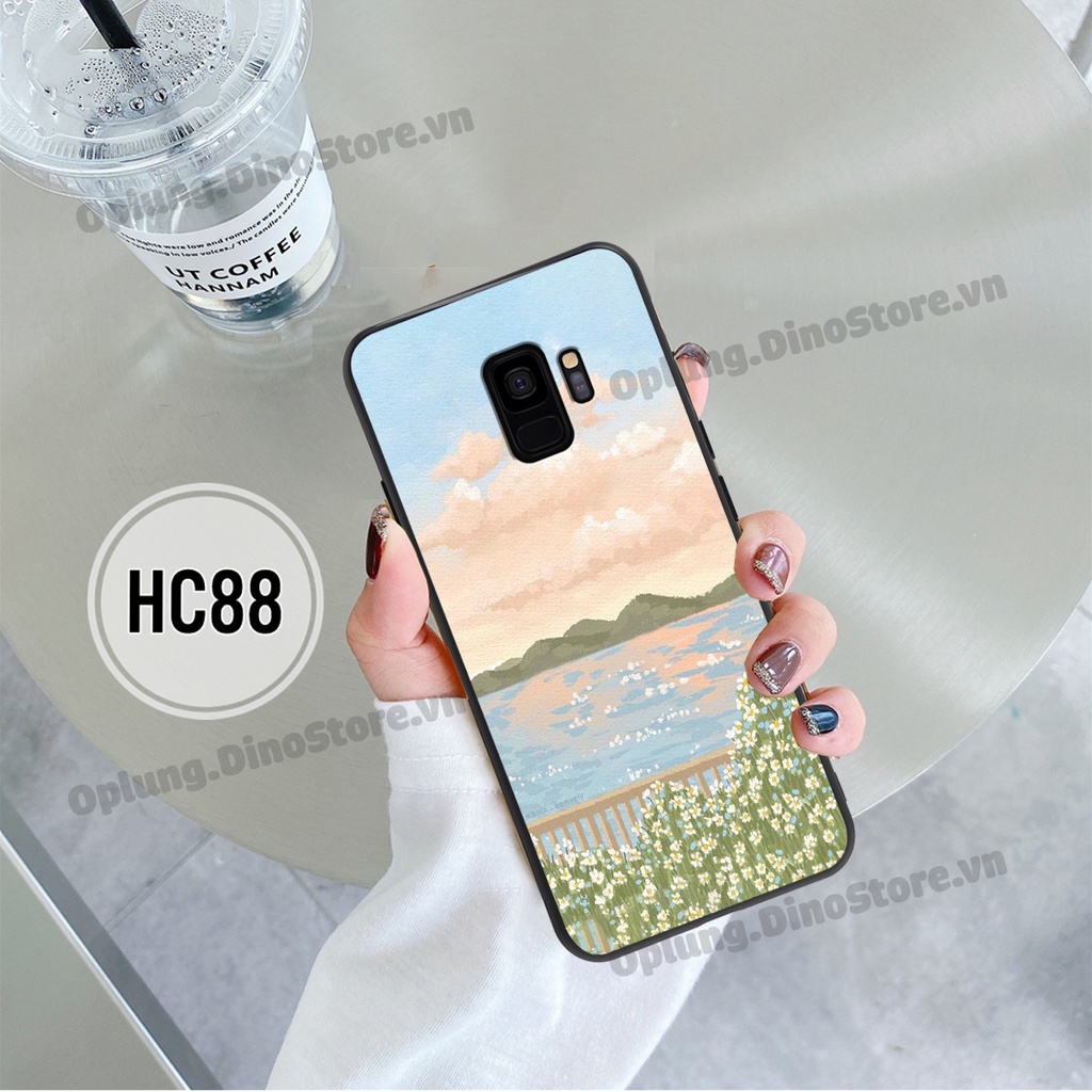 Ốp lưng Samsung S9 - S9 Plus  in hình hoa vintage đơn giản cho mọi lứa tuổi kiểu dáng bo viền bảo vệ camera.