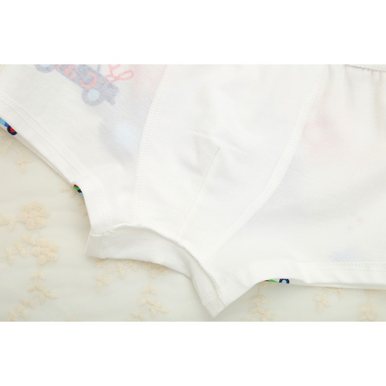 Bộ 3 Quần Lót Boxer Vải Cotton In Hoạt Hình Dễ Thương Cho Bé Trai