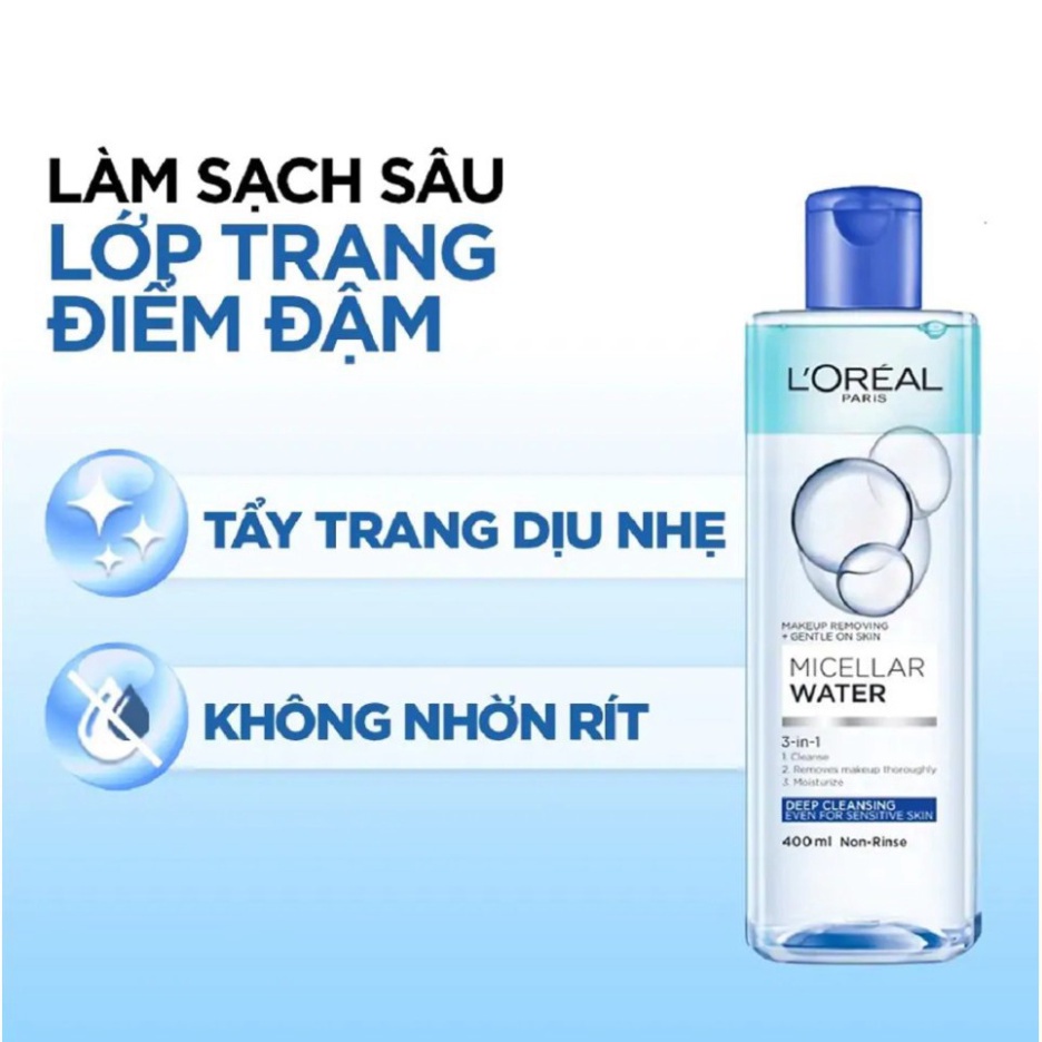 Nước tẩy trang Loreal Paris 3-in-1 Micellar Water 400ml - Olin House | BigBuy360 - bigbuy360.vn